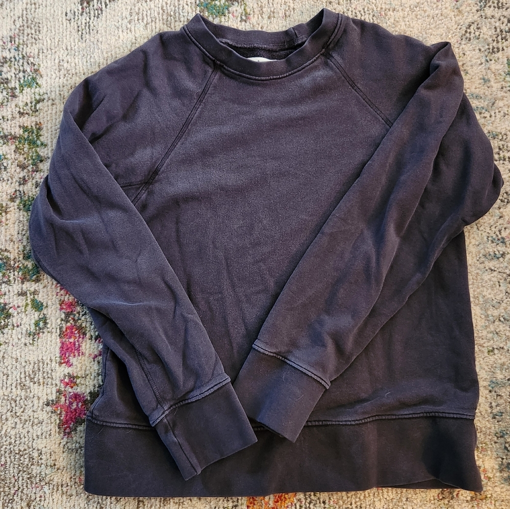 Imogene and Willie sunwashed black sweatshirt, men's size large.